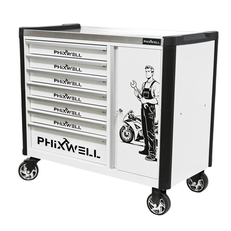 719516 PHIXWELL 7 fiókos új modell szerszámos szekrény